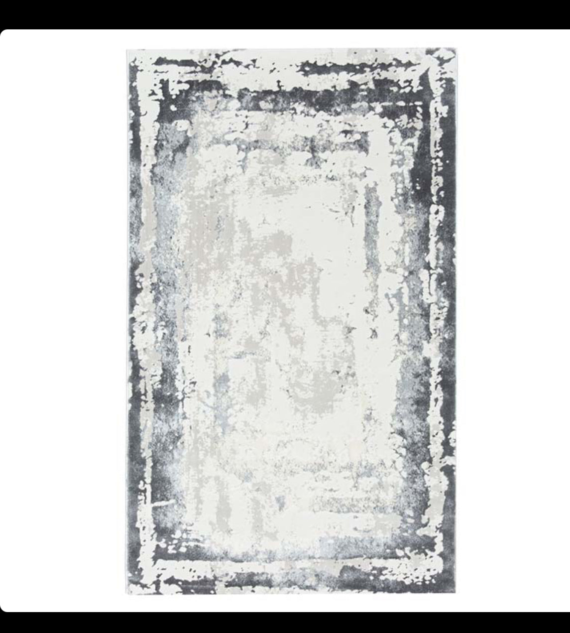 Covor Modern Abstract Gri-Alb