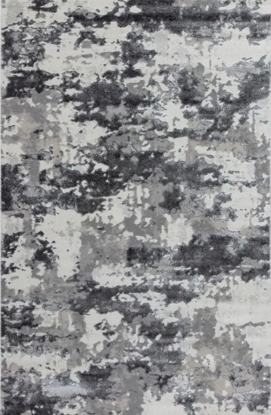 Covor modern gri cu alb disponibil în mai multe dimensiuni