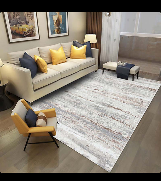 Covor Modern Texturat Bej-Gri - ideal pentru living sau dormitor